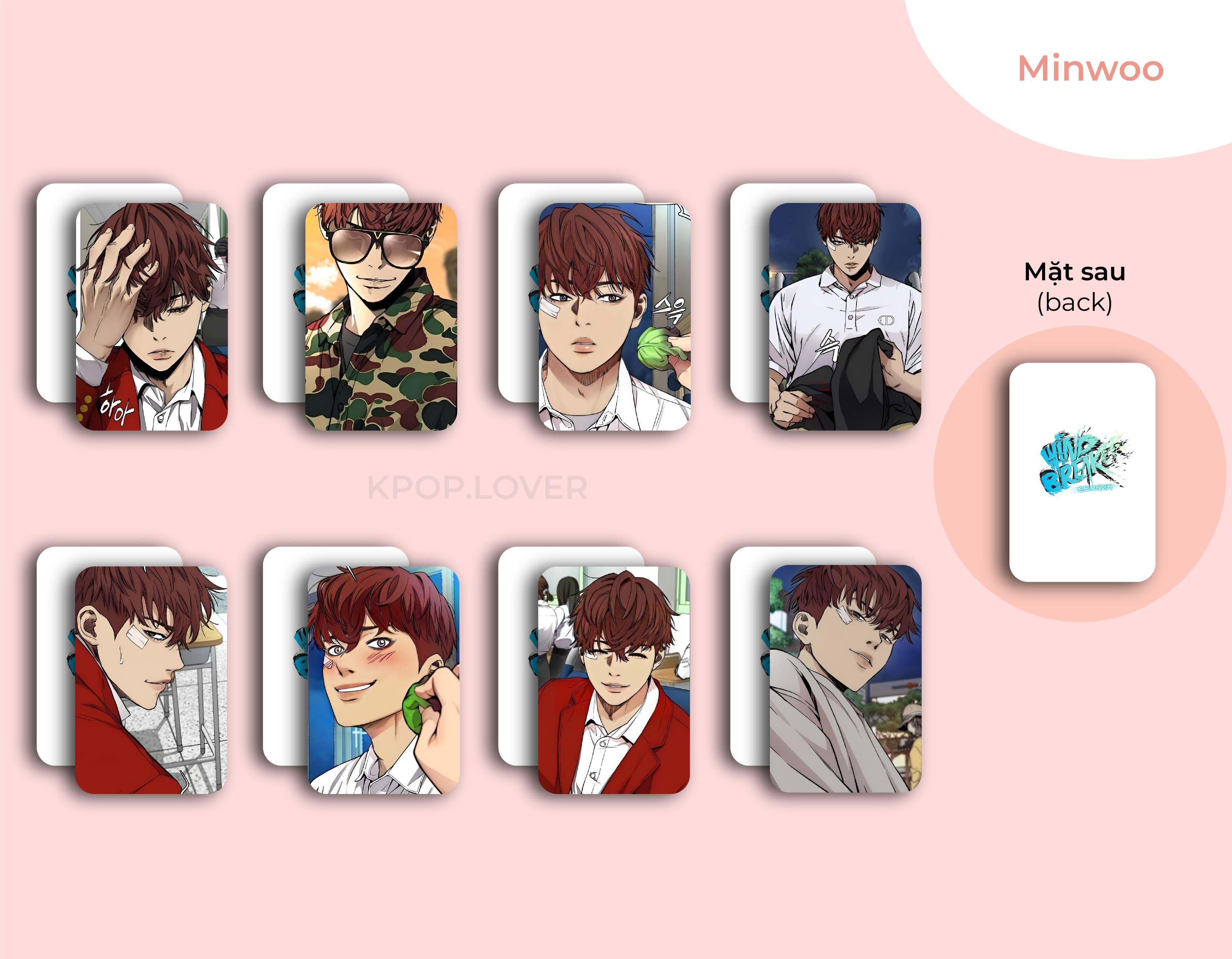 SET 8 CARD BO GÓC Wind Breaker