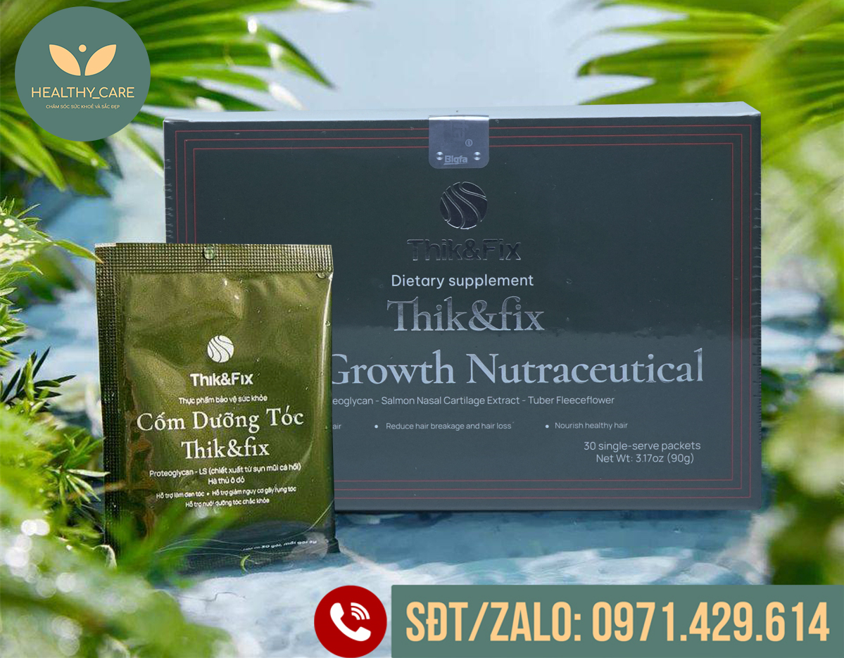 ✅ Combo 3 Hộp Cốm Uống Thik&Fix 👍 [CHÍNH HÃNG] ❤️ (H/30gói) - Bổ huyết, giảm rụng tóc, dưỡng tóc chắc khỏe