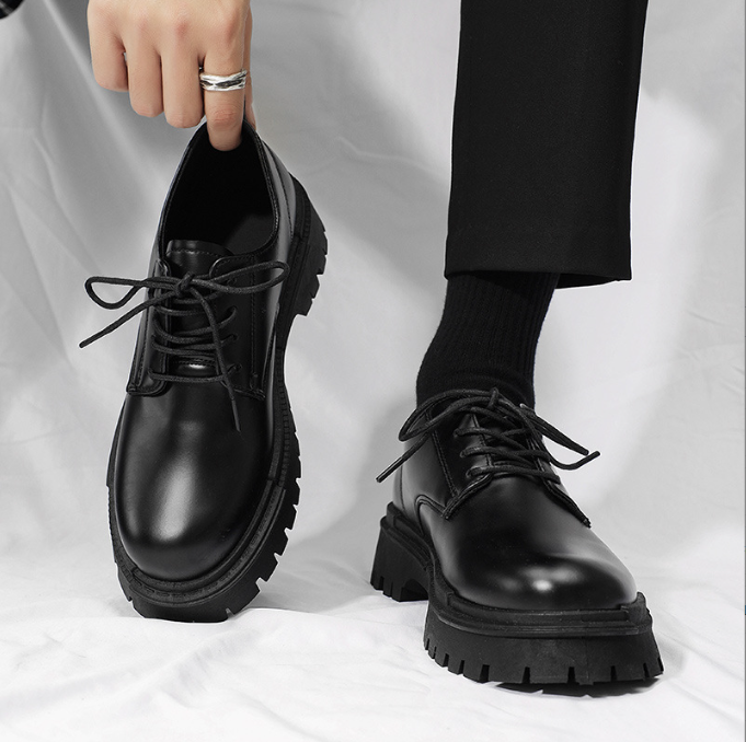 (New 2023 - Hàng cao cấp) - Giày da dr marten thấp cổ tăng chiều cao form hàn bản 7601