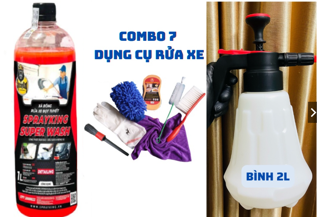 Nước rửa xe,xà bông Sprayking Super Wash 1L