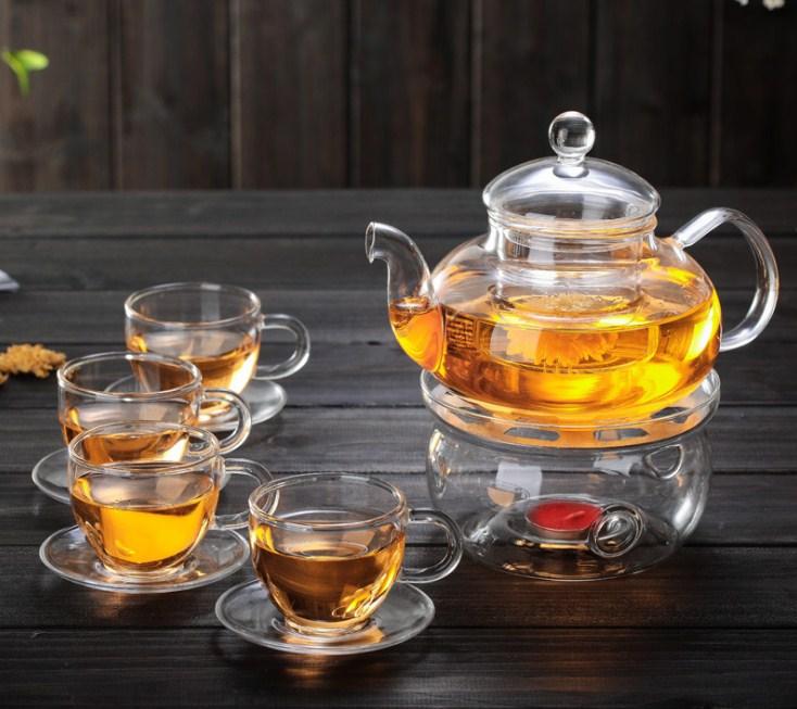Bộ ấm chén pha trà thủy tinh Zeno SET10
