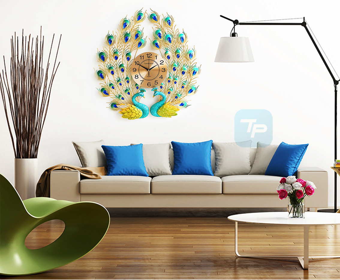 Đồng Hồ Treo Tường Đôi Chim Công 31