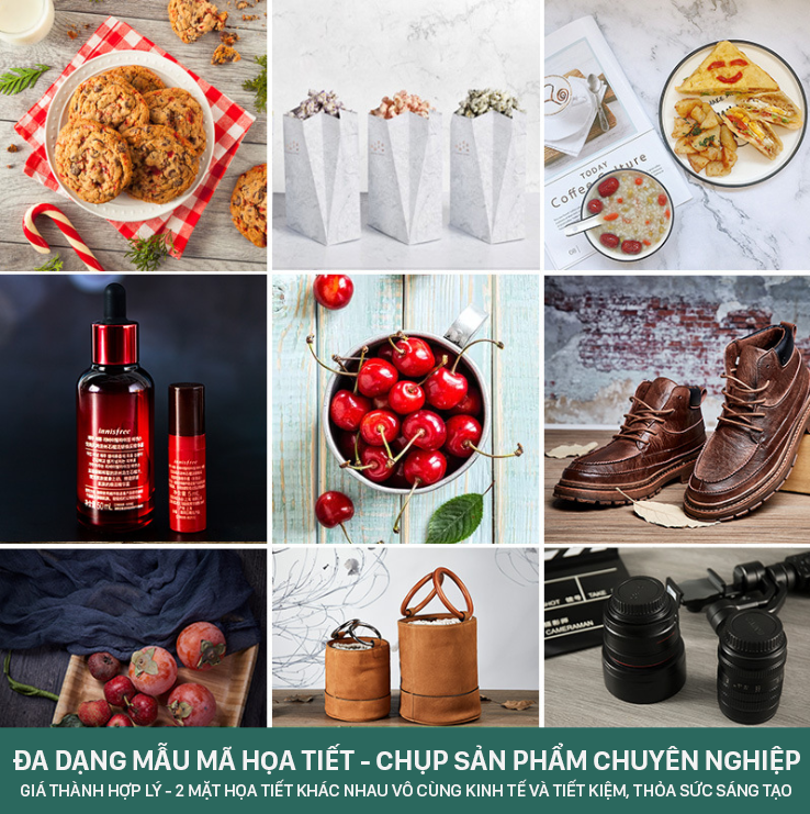 Phông nền 2 mặt chụp ảnh sản phẩm, đồ ăn