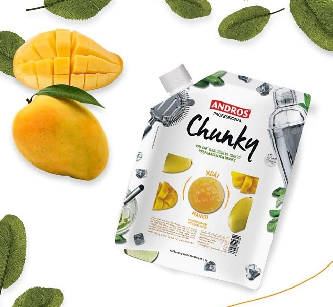 Mứt trái cây Chunky gói 1kg nhiều mùi