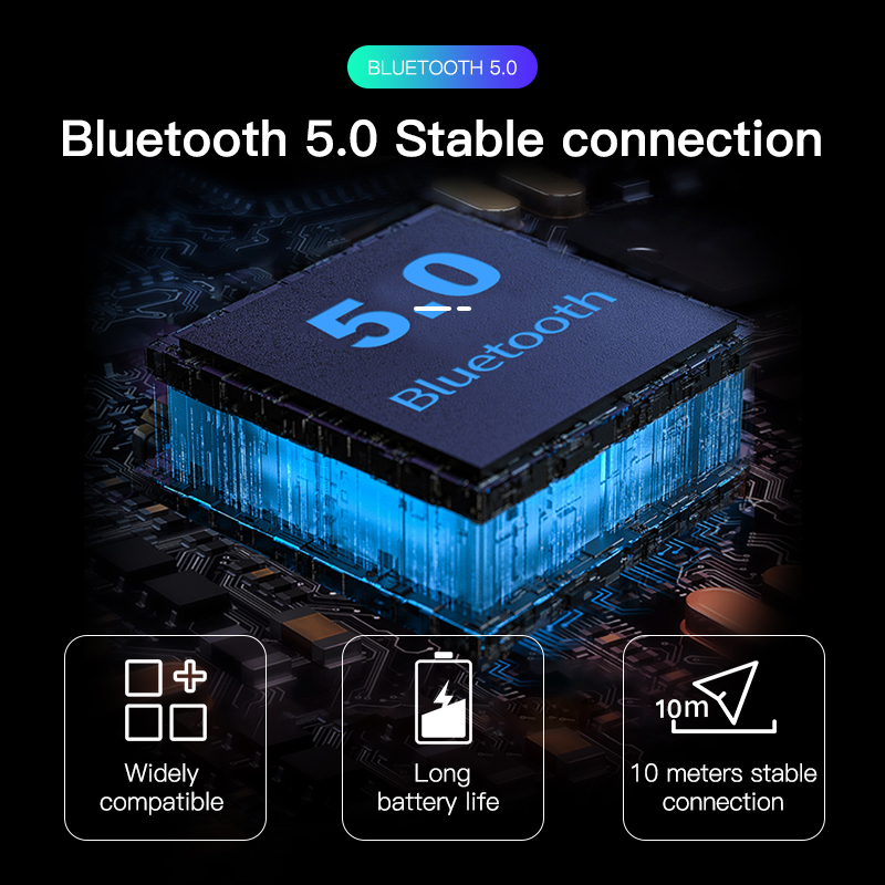 KUULAA Âm thanh chất lượng cao Bộ thu Bluetooth 5.0 cho tai nghe Bộ điều hợp không dây Jack 3.5mm Âm thanh Aux Bộ phát nhạc Bluetooth asd