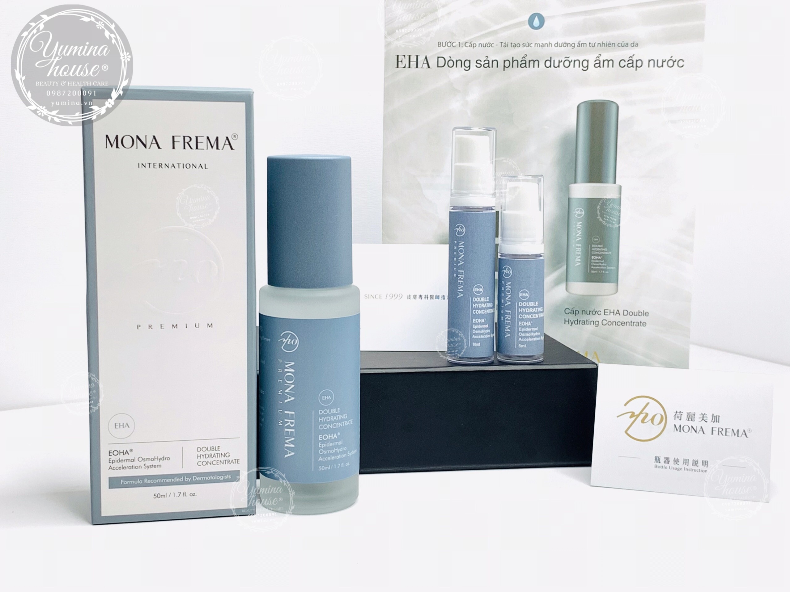 Serum Mona Frema EHA - Tinh chất cấp nước cao độ