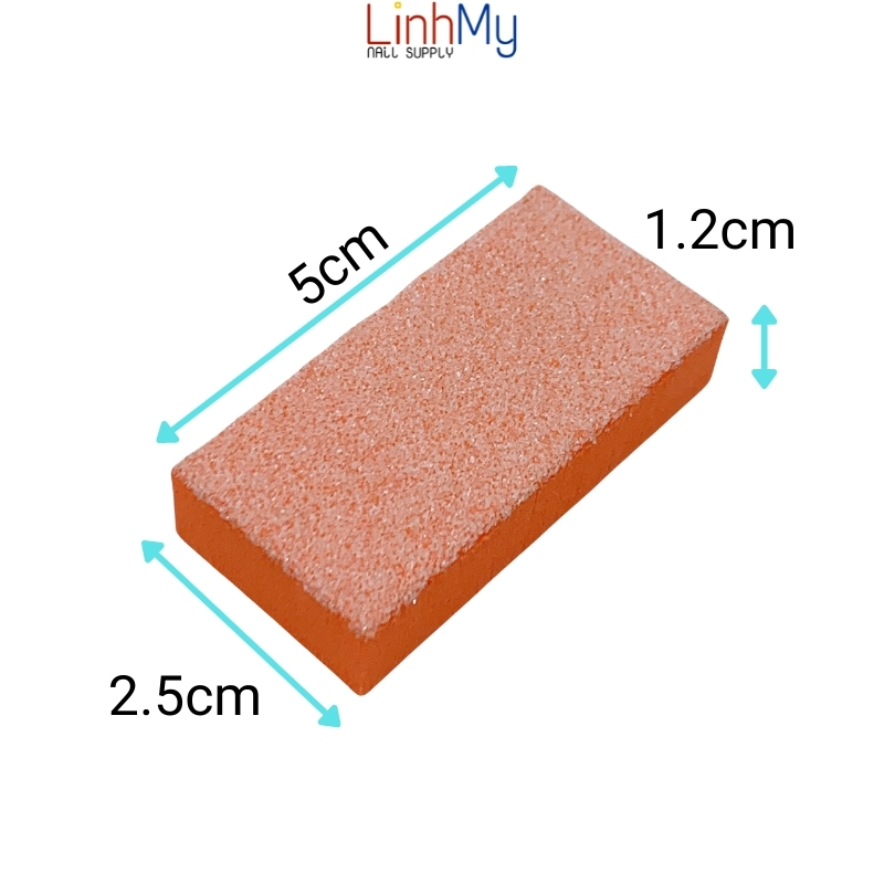 Phao Dũa Móng Chà Móng Loại Nhỏ Nhám Cam Dùng Được Cho Trẻ Em