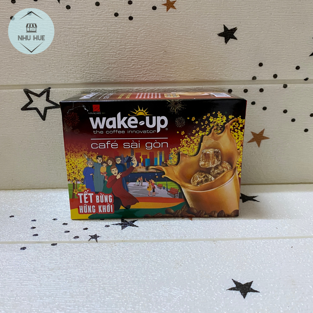 Cà phê VinaCafe Wake up Sài Gòn (hộp 18 gói x 19g)