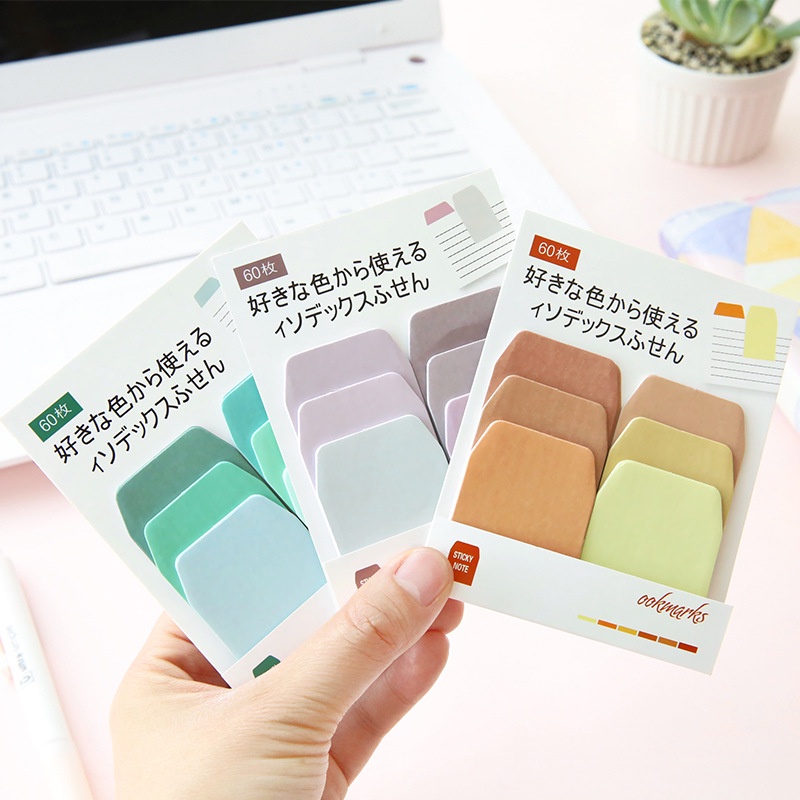 Giấy note dán ghi chú - sticky note màu sắc pastel dễ thương 10*8cm