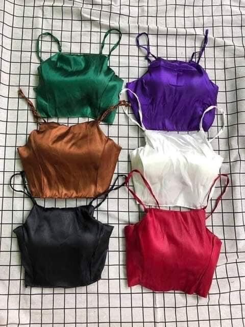 áo yếm phi bóng buộc nơ sau lưng có mút