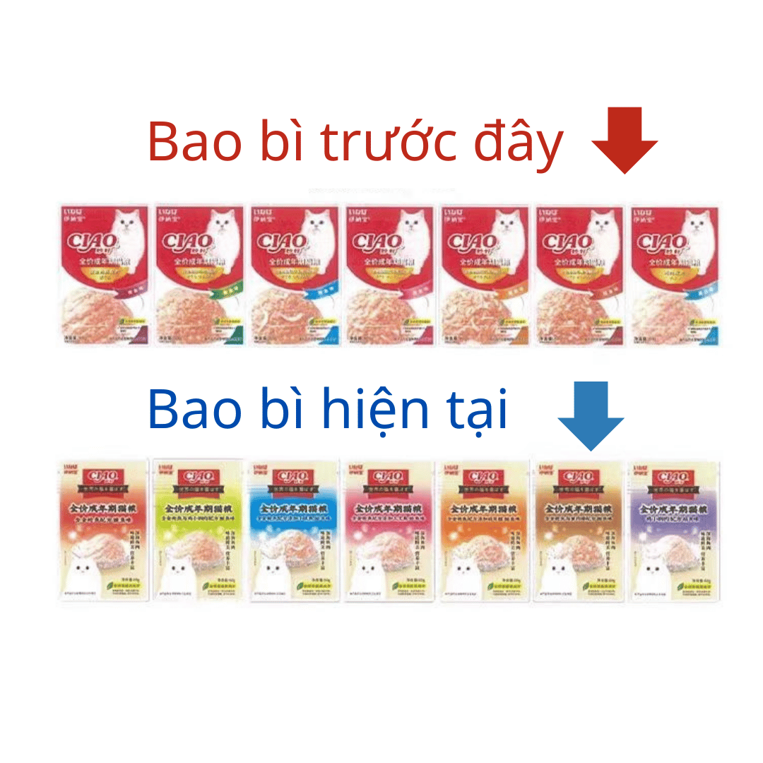[HCM]Pate Ciao Cho Mèo Gói 60g