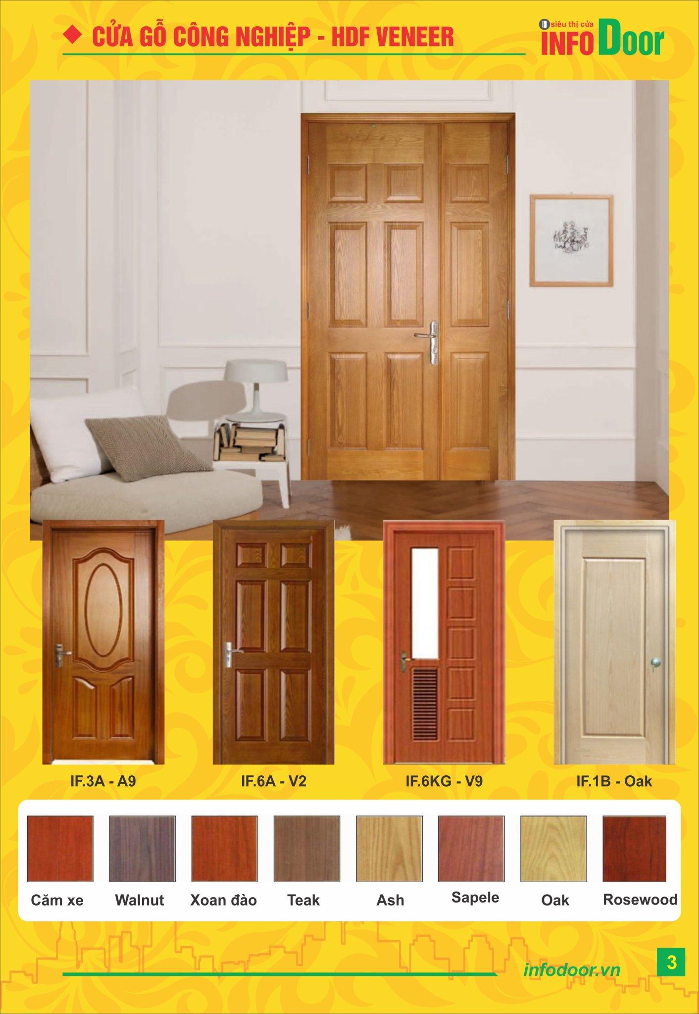 Cửa gỗ phòng ngủ đẹp giá rẻ