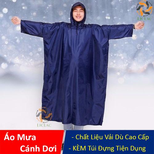 Áo mưa cánh dơi vải dù cao cấp loại lớn 1m4 - che kín 2 người - hàng chất lượng cao - liclac