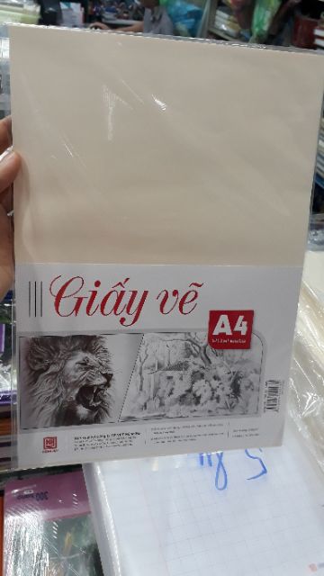 Giấy vẽ Hồng Hà A4 4943