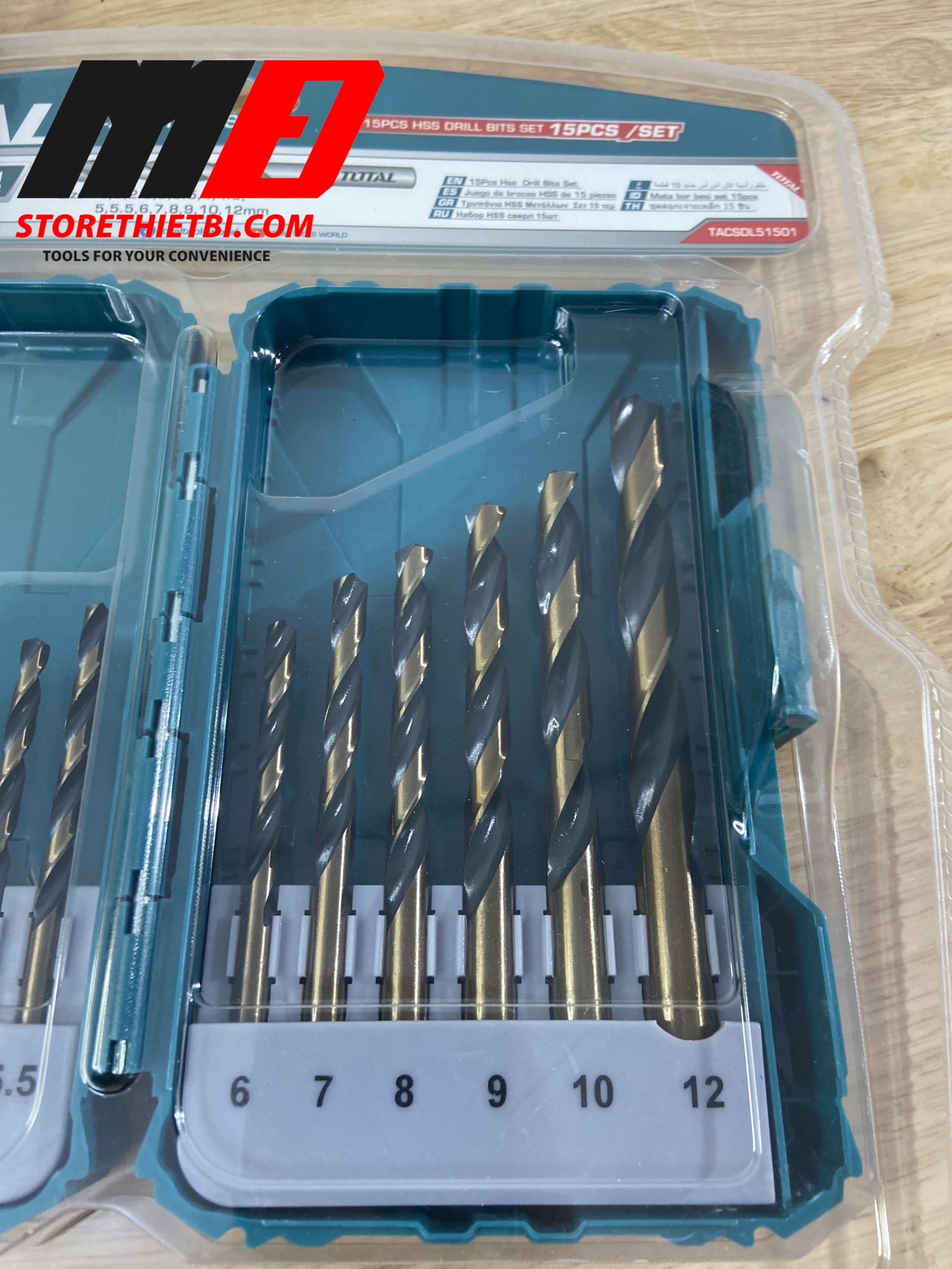 [HCM]Bộ 15 mũi khoan  HSS TACSDL51501