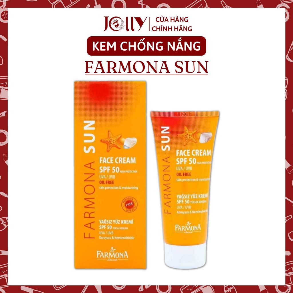 Kem Chống Nắng FARMONA SUN FACE CREAM SPF50 OIL FREE 50ML Jolly Cosmetics