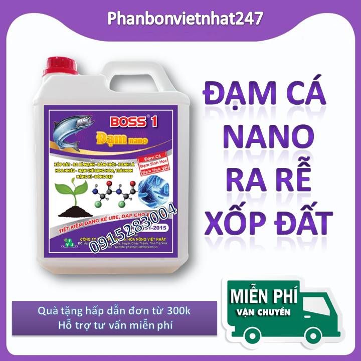 Phân bón ĐẠM CÁ NANO BOOS 1 _ 5L LÍT