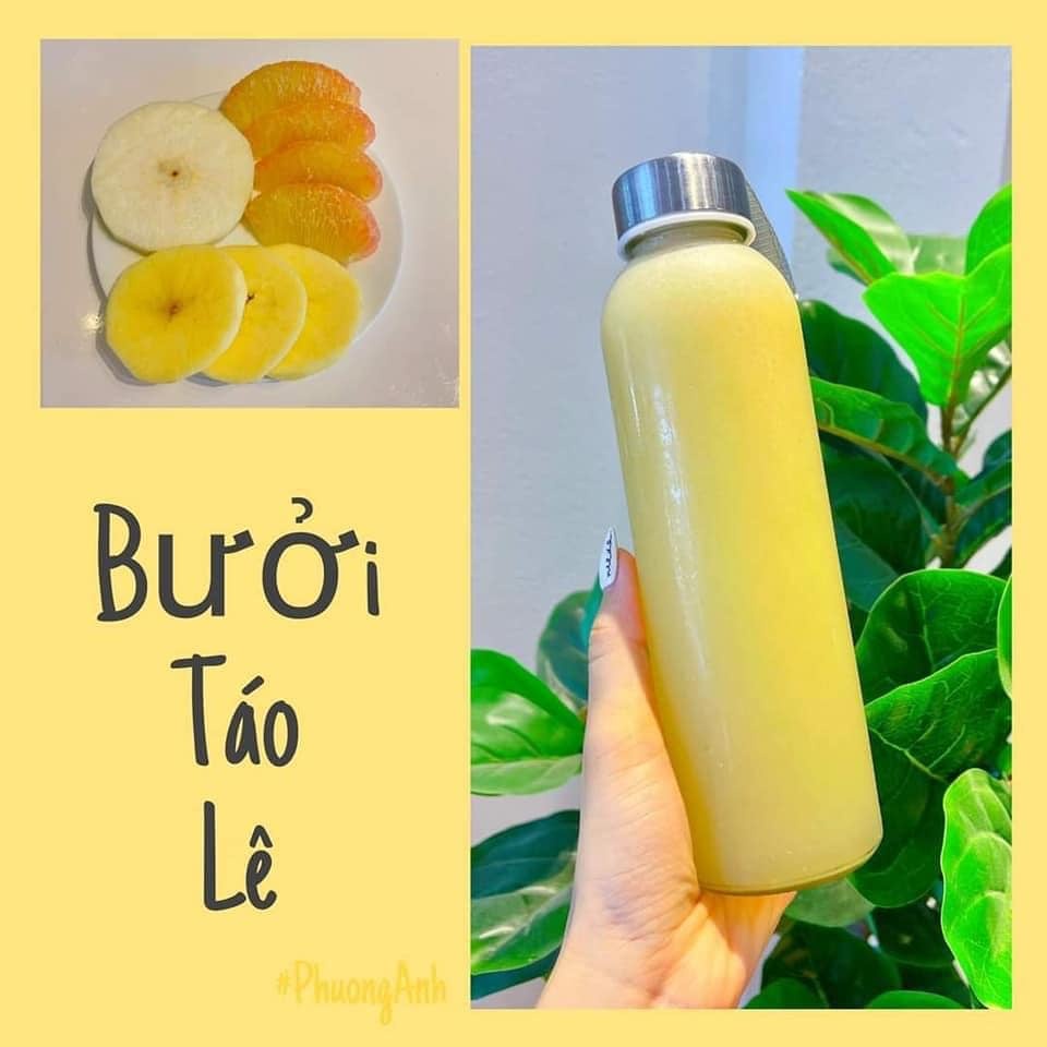 Bình thuỷ tinh 500ml Gesun cao cấp Có Nắp Đậy