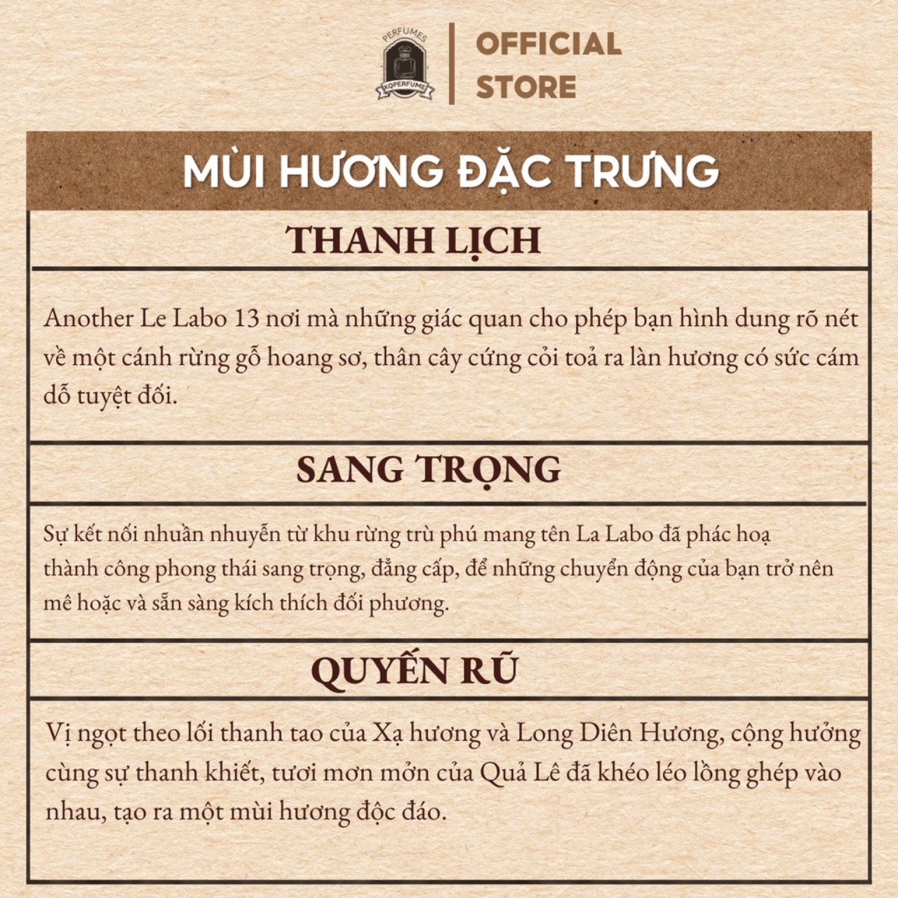 [auth] Nước hoa nam nữ Unisex Le Labo Another 13 ( Mẫu Thử - Chiết 10ml)