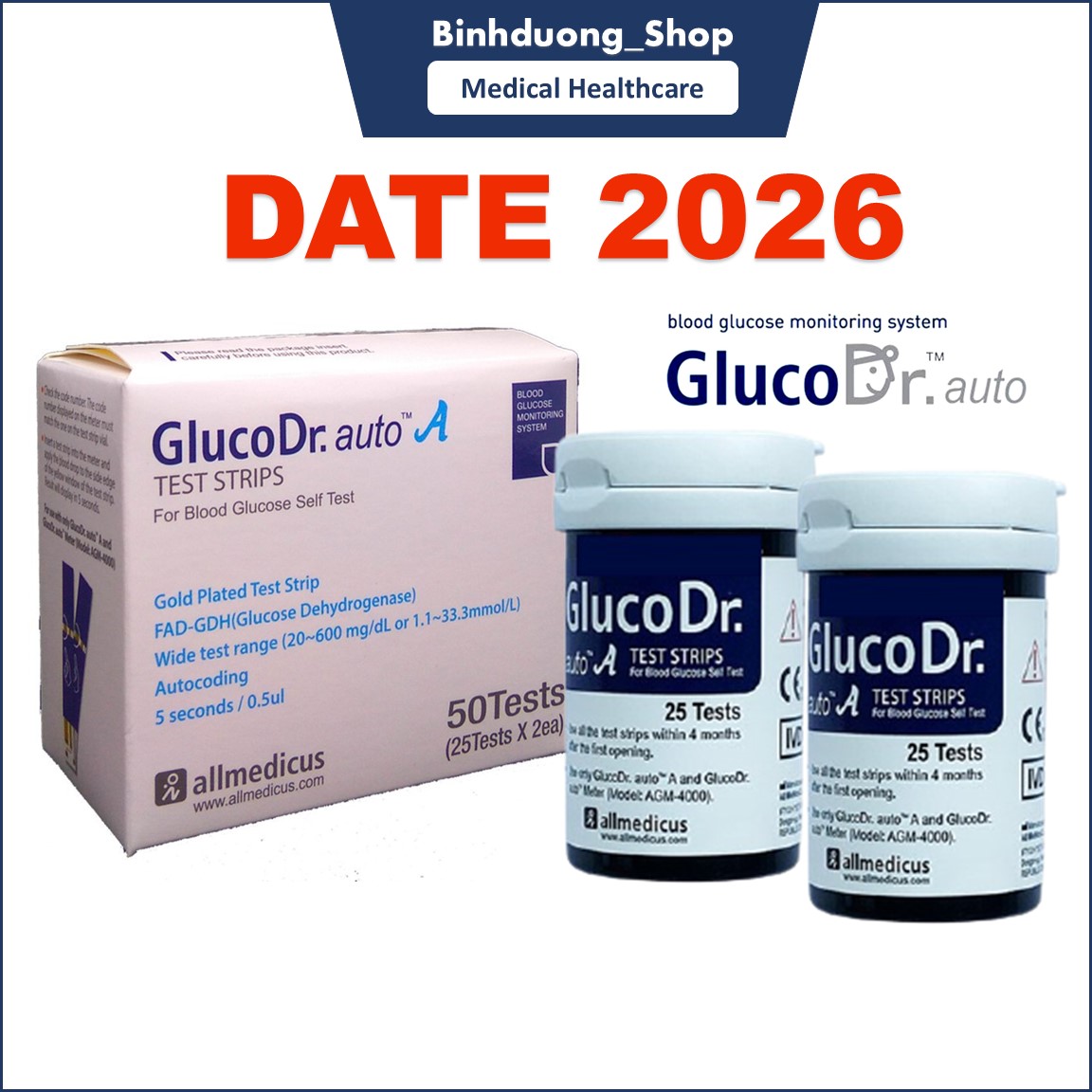 Que thử đường huyết Gluco Dr Auto (Hàn Quốc)