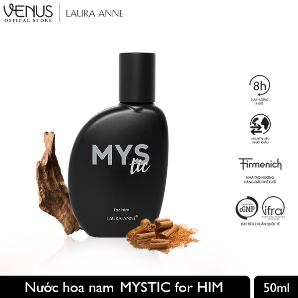 >> SO SÁNH GIÁ NƯỚC HOA LAURA ANNE DYNAMIC FOR HER 30ML | Shopee Lazada Sendo Tiki 86 Nước Hoa Venus Perfume House - Laura Anne - Mystic for Him - 50ml