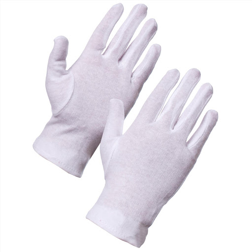 Set 10 đôi găng tay vải cotton trắng