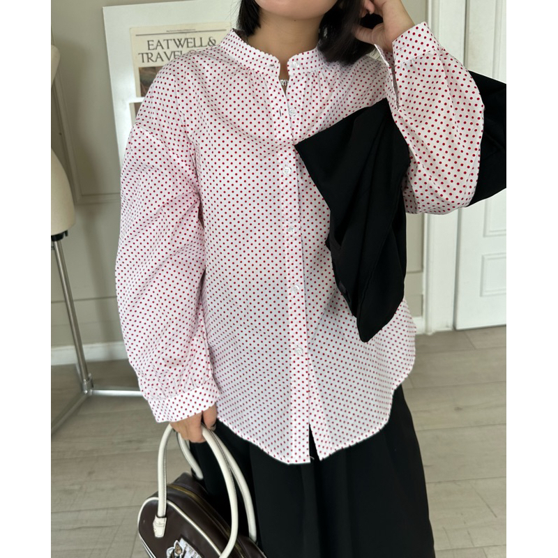 Áo sơ cổ trụ Nữ SATHY cao cấp ( Chube Shirt )