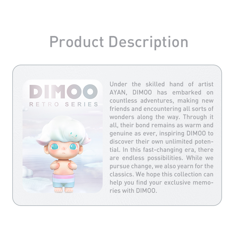 POP MART Figure Toys DIMOO Retro Series Blind Box