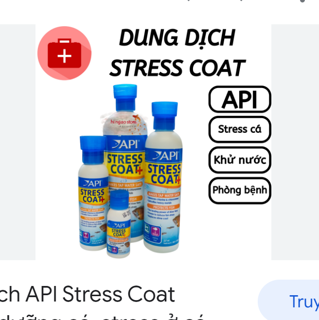 Dung dịch xử lý nước tress coat cho bể cá cảnh API Mỹ