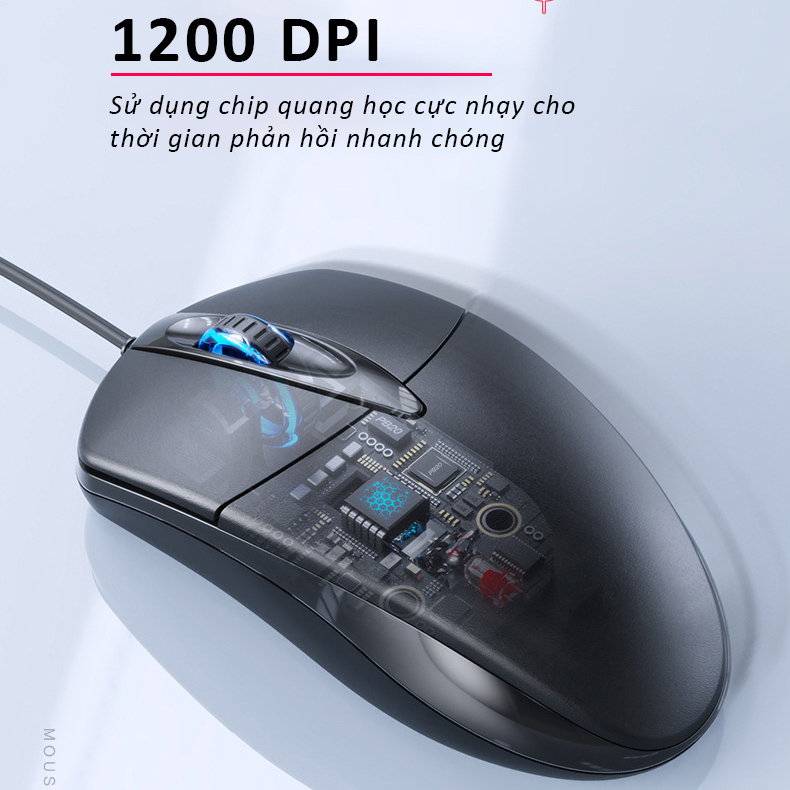 Chuột máy tính có dây SIDOTECH P20 dòng chuột vi tính gaming cho laptop máy tính văn phòng gaming DPI 1200 có phiên bản chuột silent chống ồn chơi game cho game thủ- Hàng Chính  Hãng