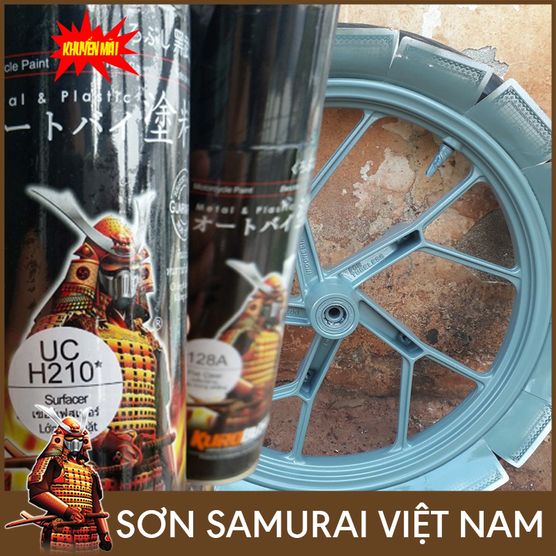 Sơn samurai UCH210 - Chai sơn lót UCH210 sơn xịt samurai