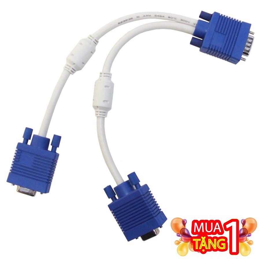 Mua 1 tặng 1 cáp chia vga 1 cổng ra 2 cổng