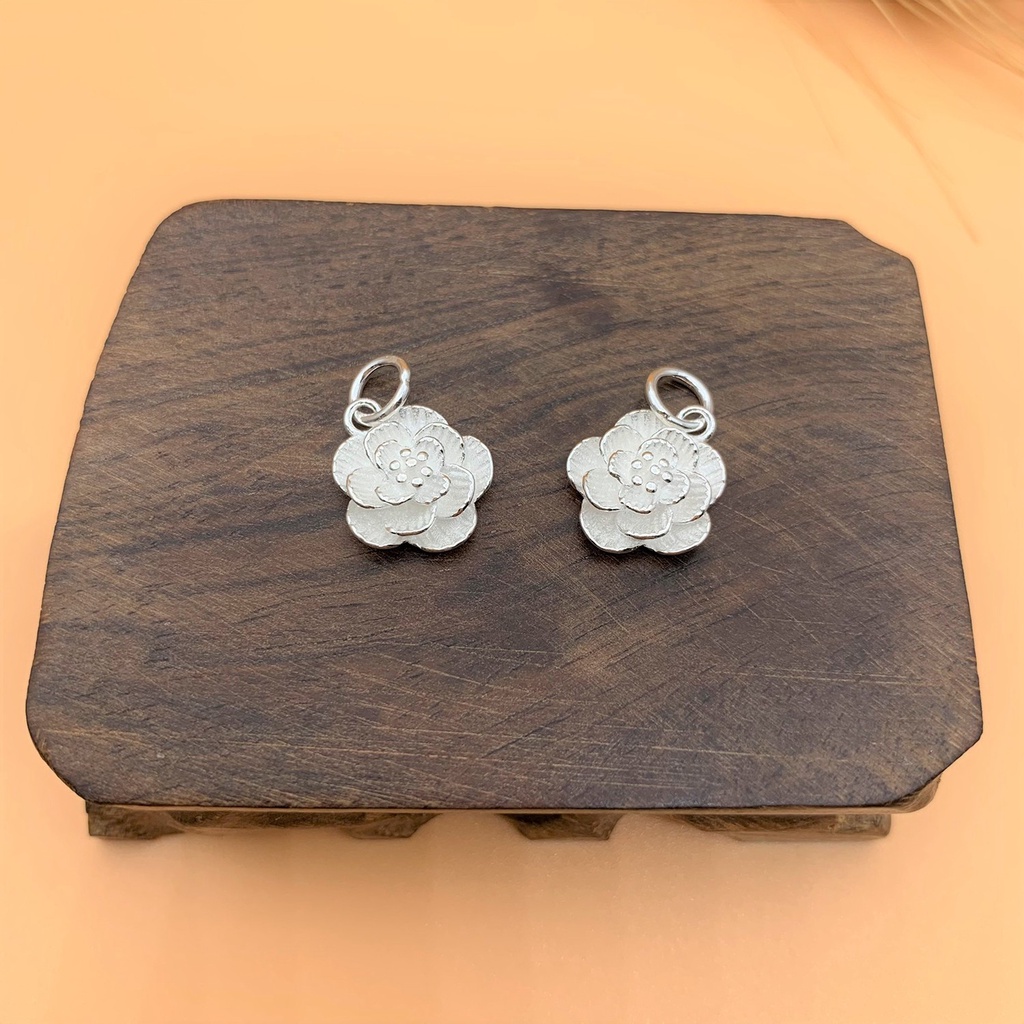 Charm treo hình hoa đào - charm bạc 925 - mã cb655