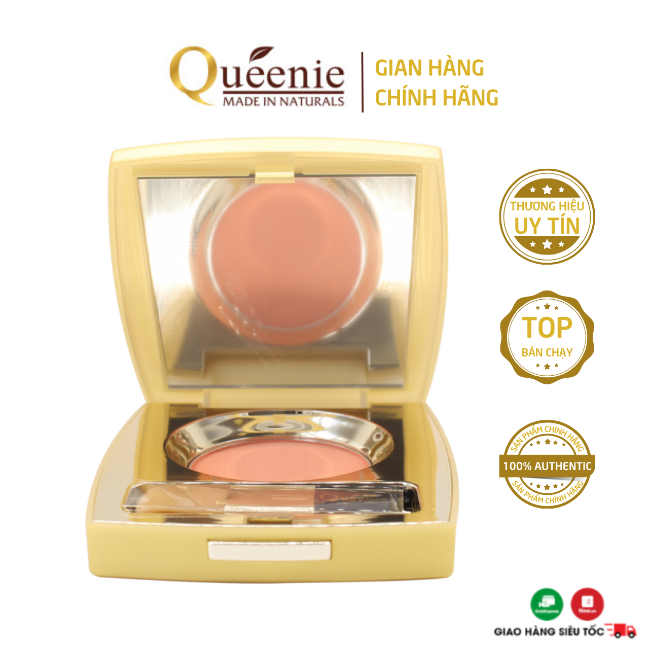 Phấn Má Hồng Queenie 5g - Mỹ Phẩm Hàn Quốc HSD 15/01/2027