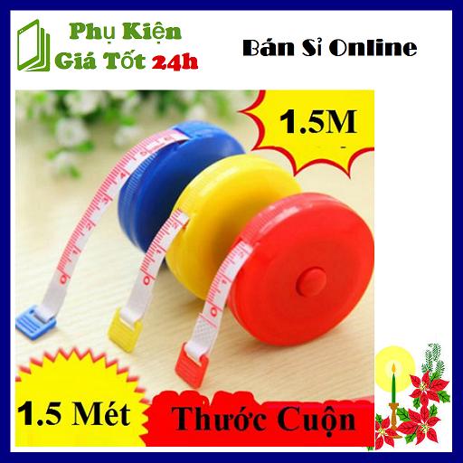 Thước Dây Rút Nhỏ Gọn, Tiện Lợi - Thước đo Cuộn 1,5m