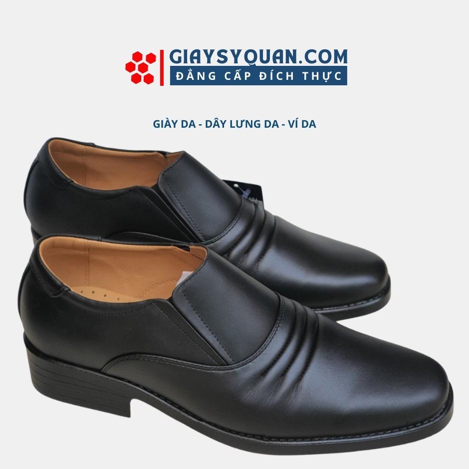 Giày lười da nam 714 đen
