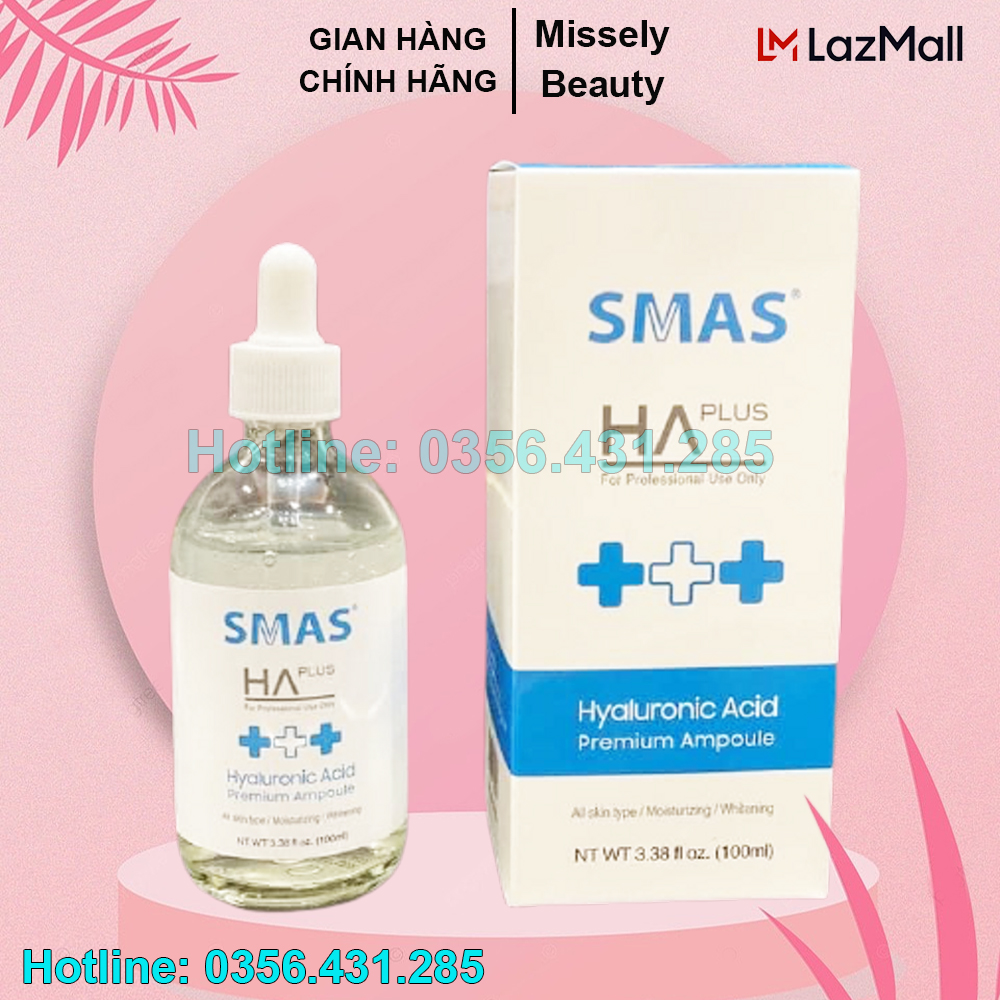 Serum Smas HA Plus Hỗ Trợ Dưỡng Ẩm Sáng Da 100ml