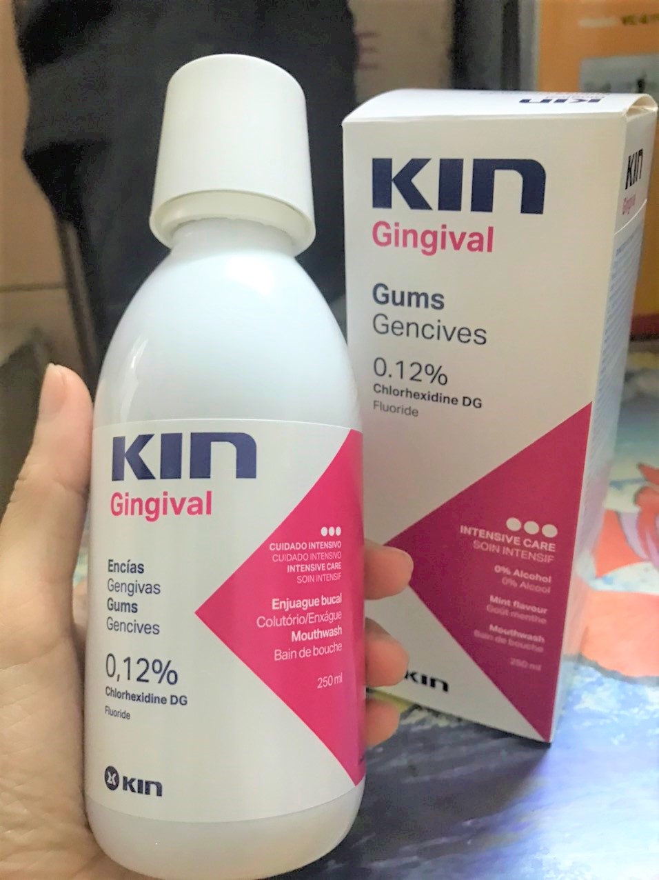 [HCM]NƯỚC SÚC MIỆNG - SÚC HỌNG 0.12% CHLORHEXIDINE KIN GINGIVAL