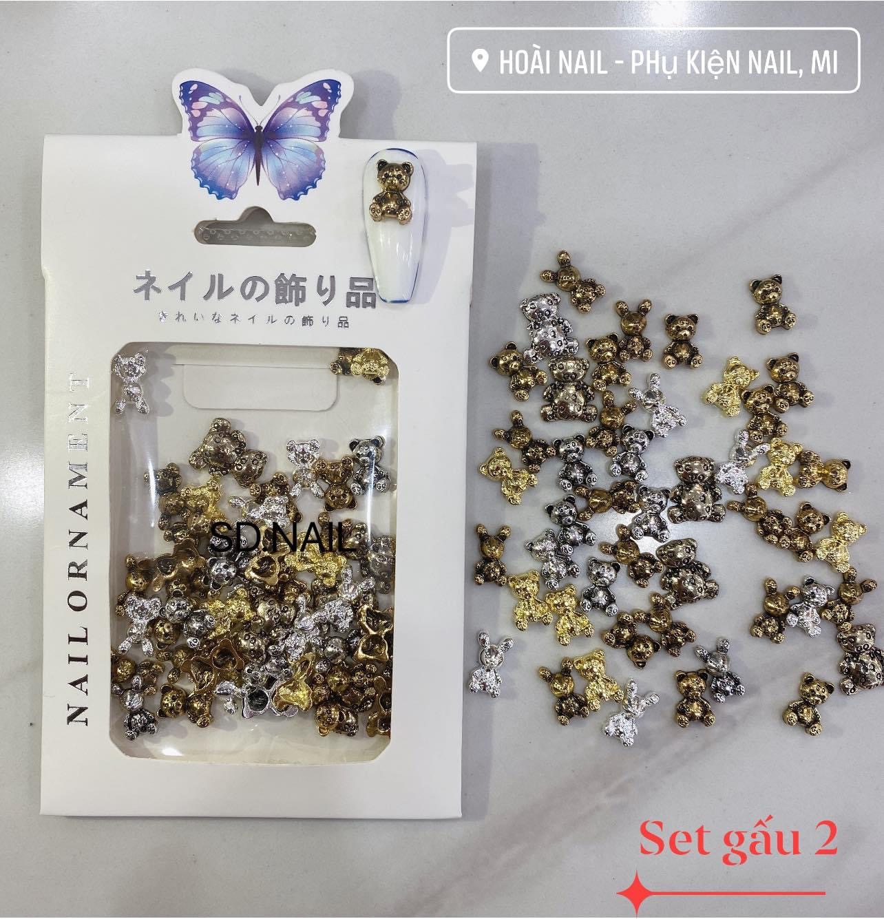 Set charm gấu mix