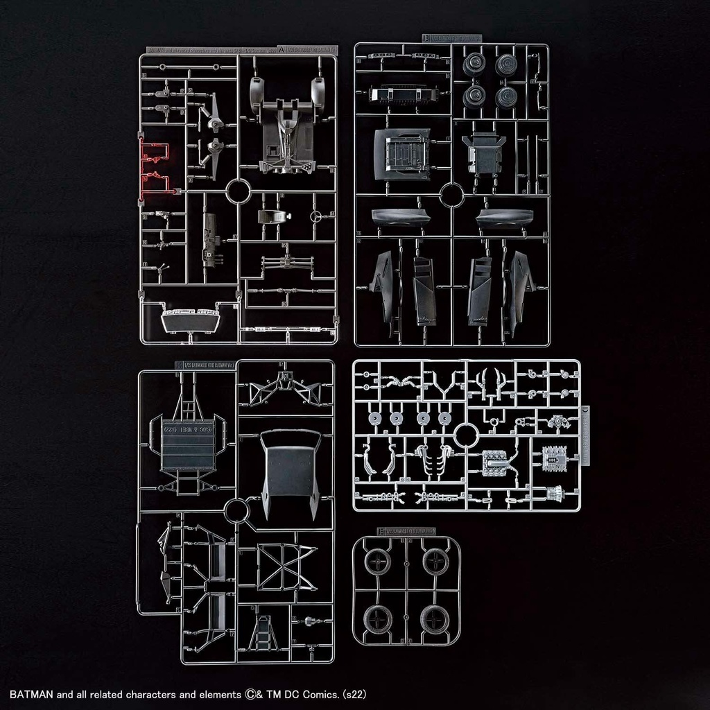 Mô hình lắp ráp 1/35 SCALE MODEL KIT BATMOBILE (THE BATMAN Ver.) Bandai 4573102621856