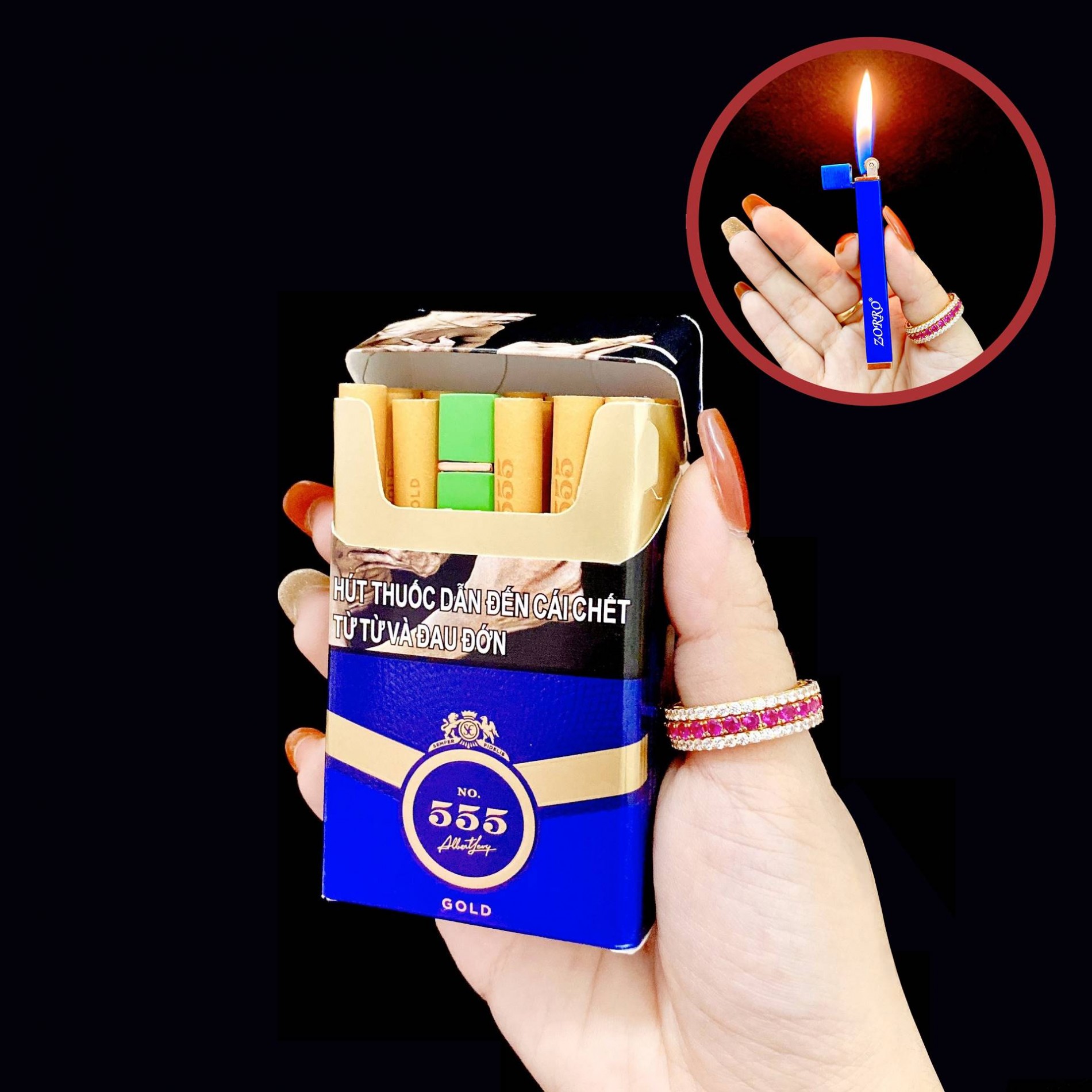 BẬT LỬA GAS ĐÁ RÃNH TAY ZORRO Z501 - (XÀI GAS)