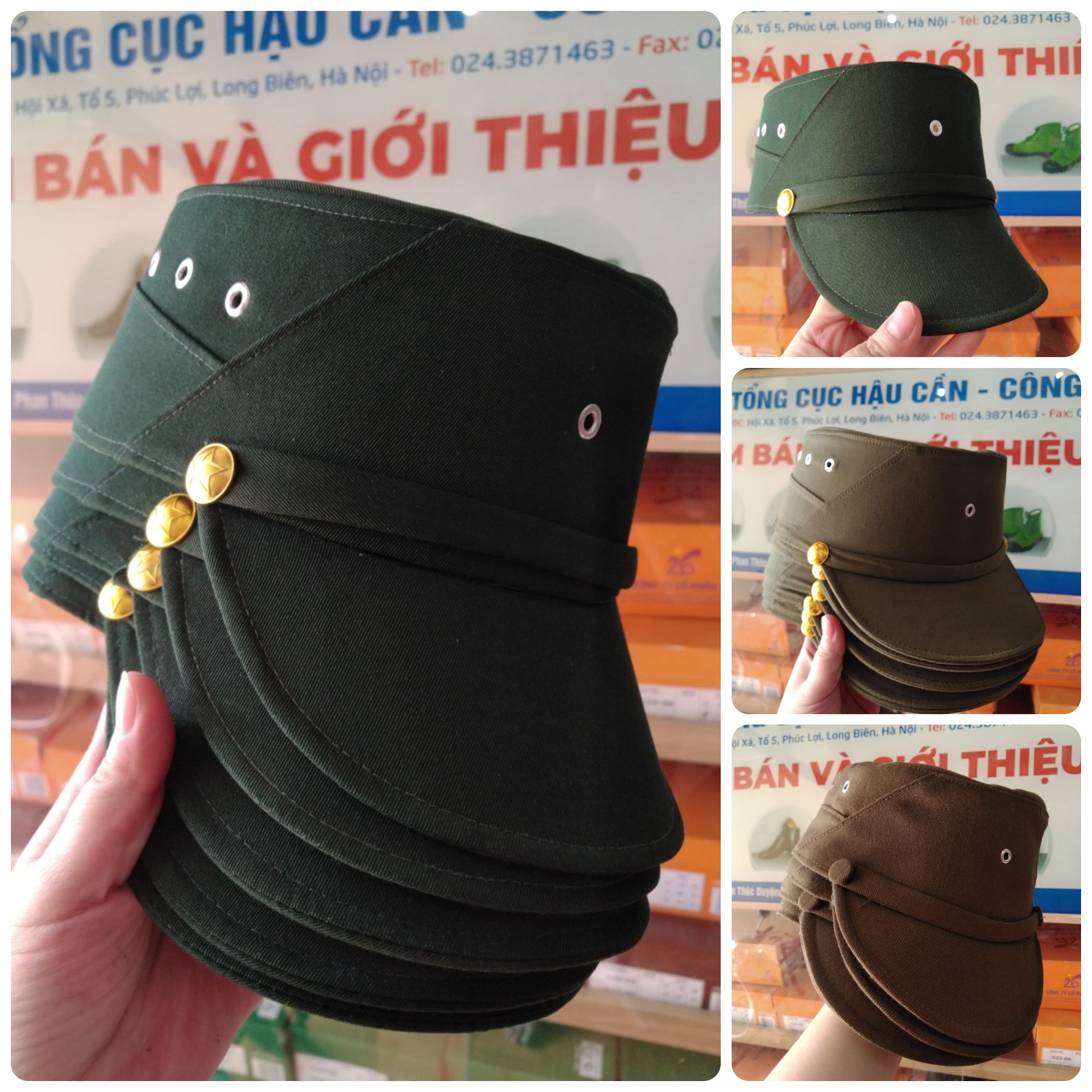 Mũ mềm cựu chiến binh (tặng kèm sao)