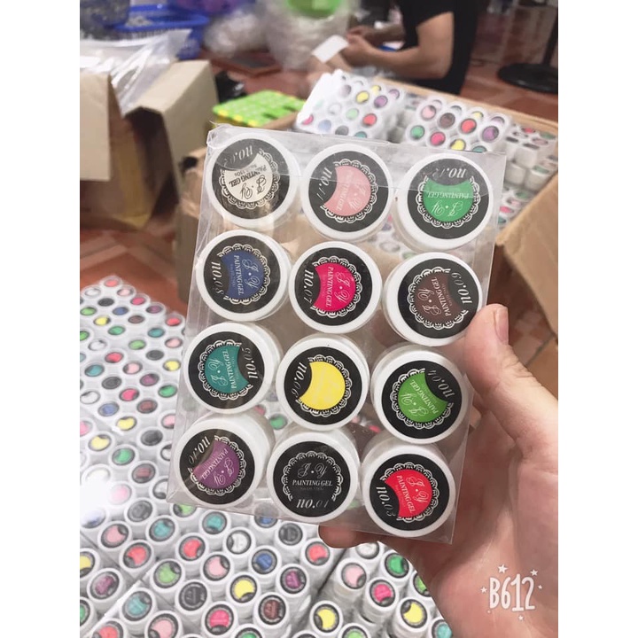 Set Gel Vẽ 12 Màu Làm Móng