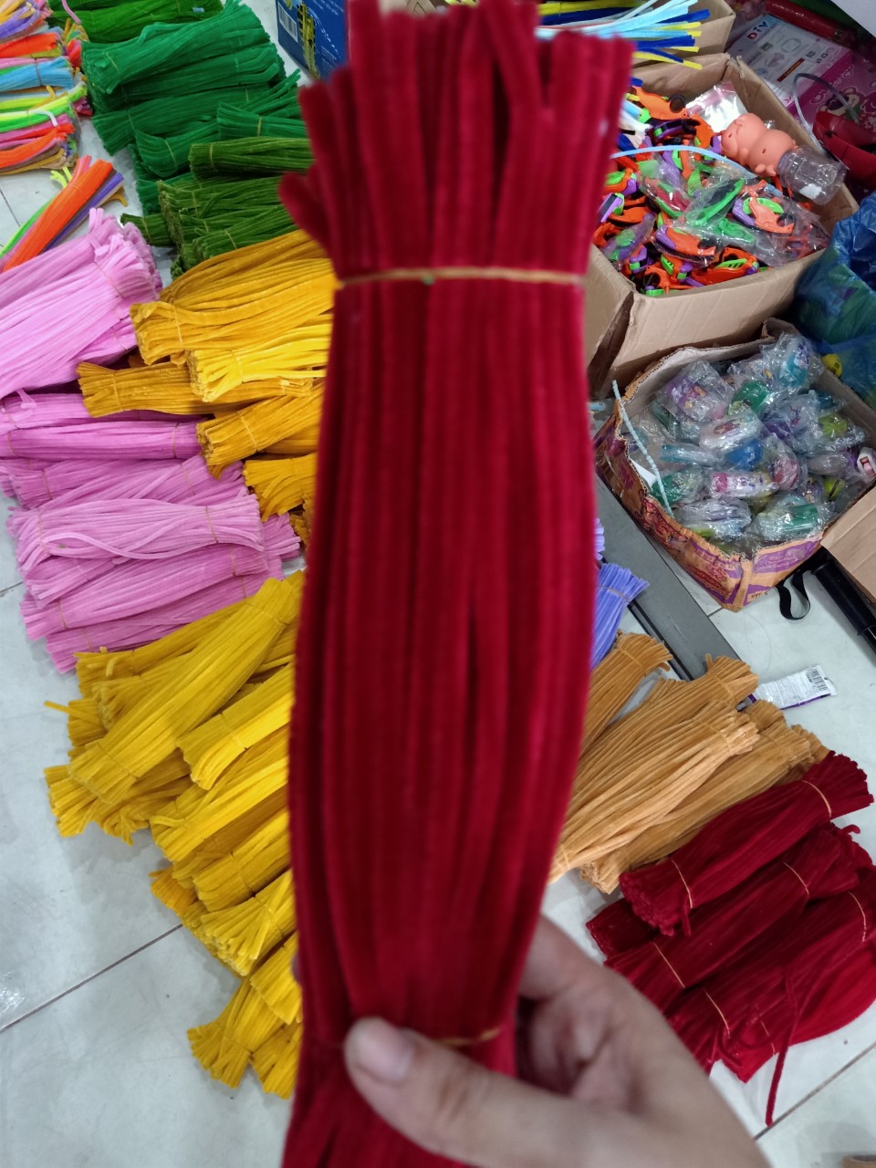 Ngọc thịnh dây kẽm nhung 32 màu