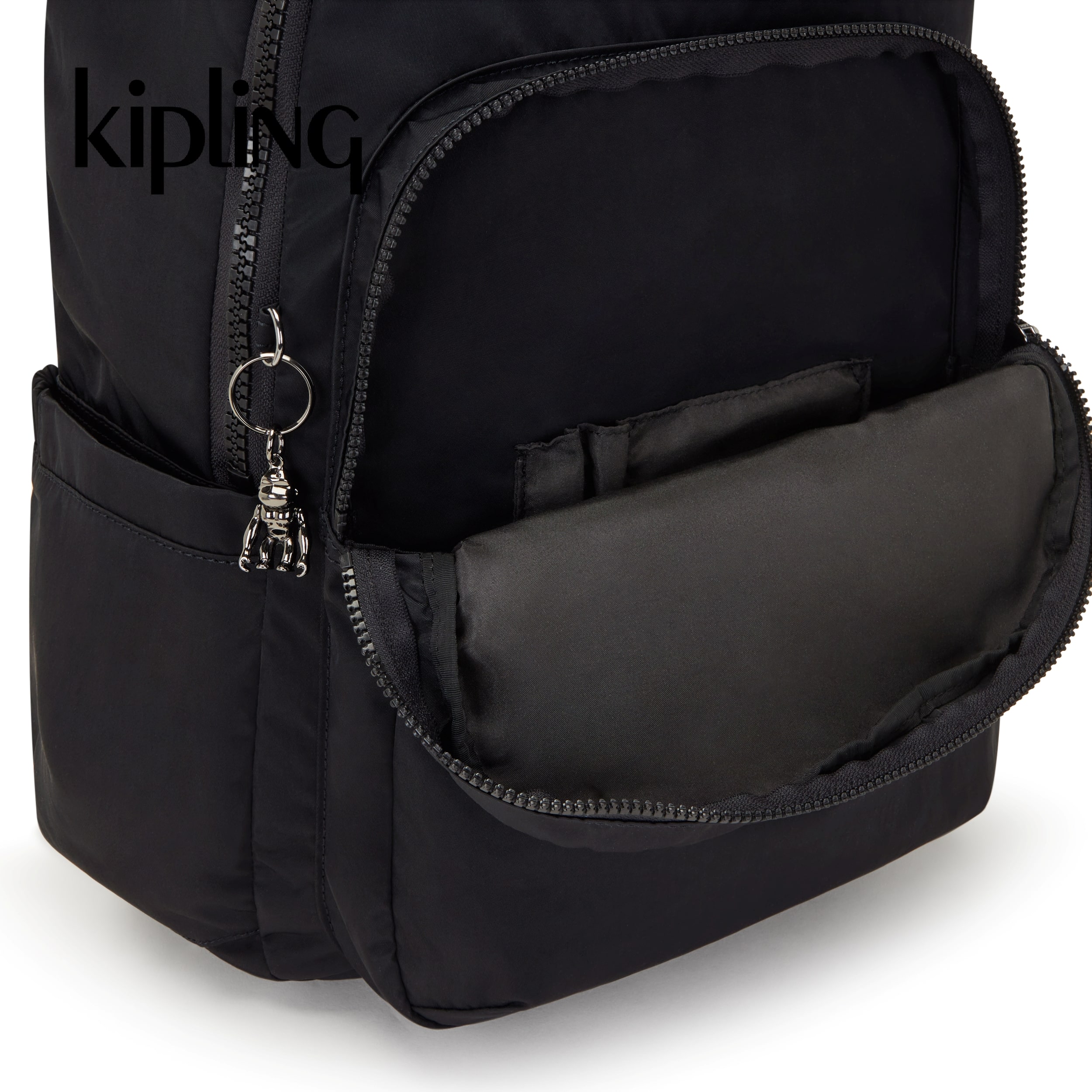 Kipling Balo Seoul - Rich Black/ Almost Grey - HUKI4744
