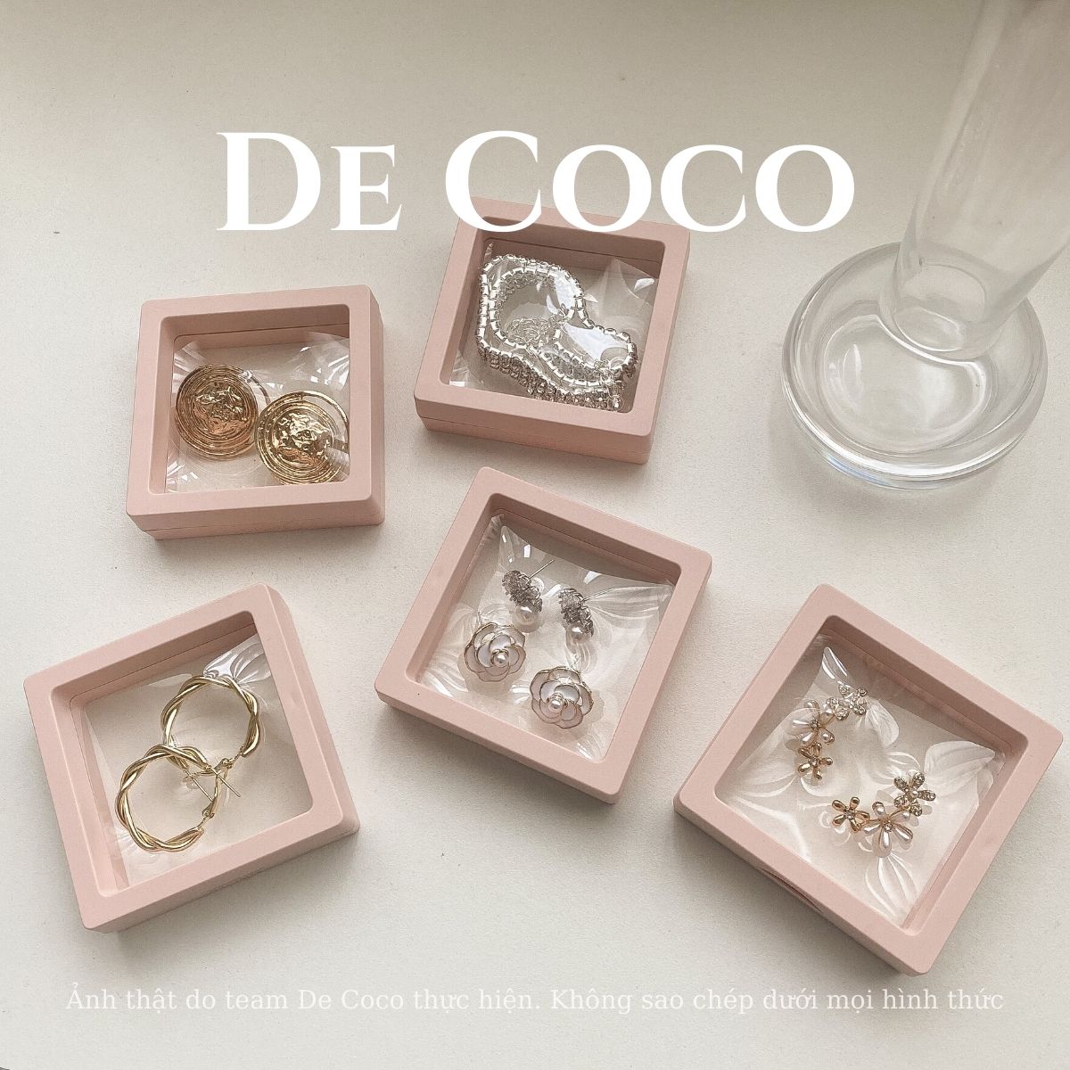Hộp đựng trang sức chống oxy hoá De Coco