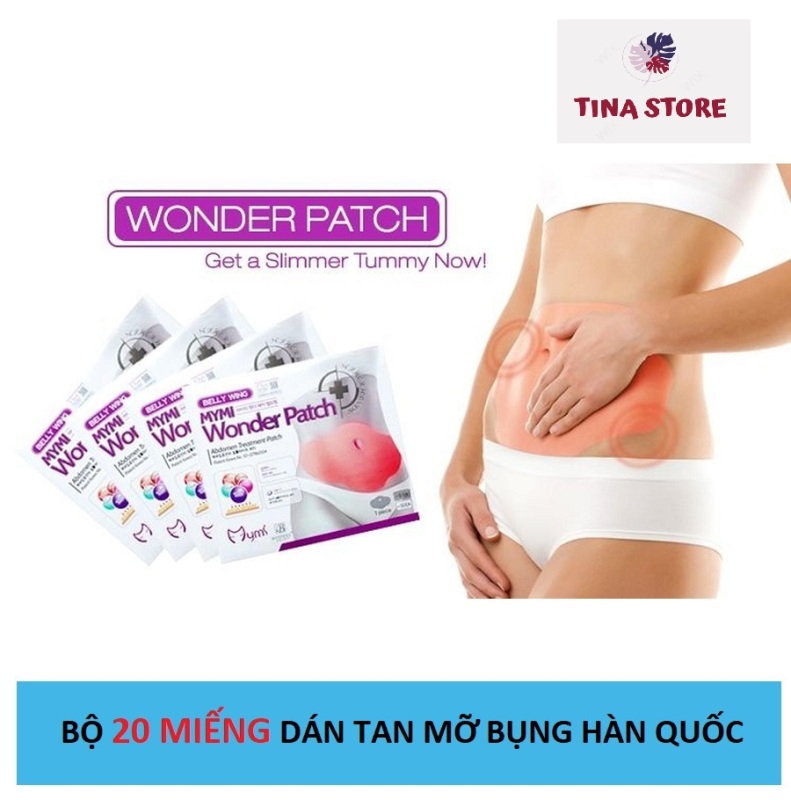 Bộ 20 Miếng Dán Tan Mỡ Bụng Mymi Wonder Patch Hàn Quốc - Mâu mới