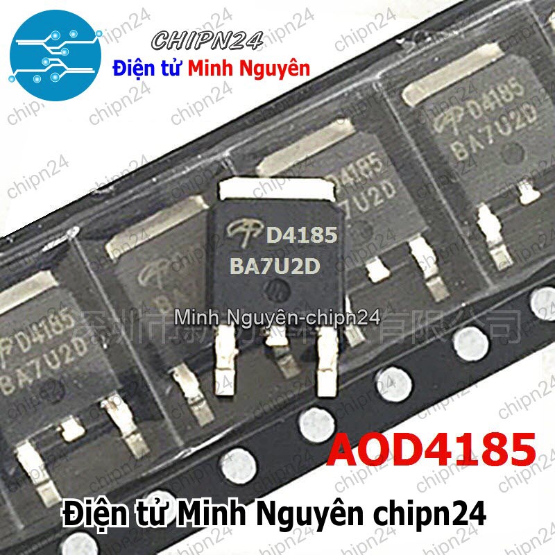 [2 con] (SOP) Mosfet Dán AOD4185 TO-252 Hàng Tốt 40A 40V Kênh P (SMD) (D4185 4185) - HH004213