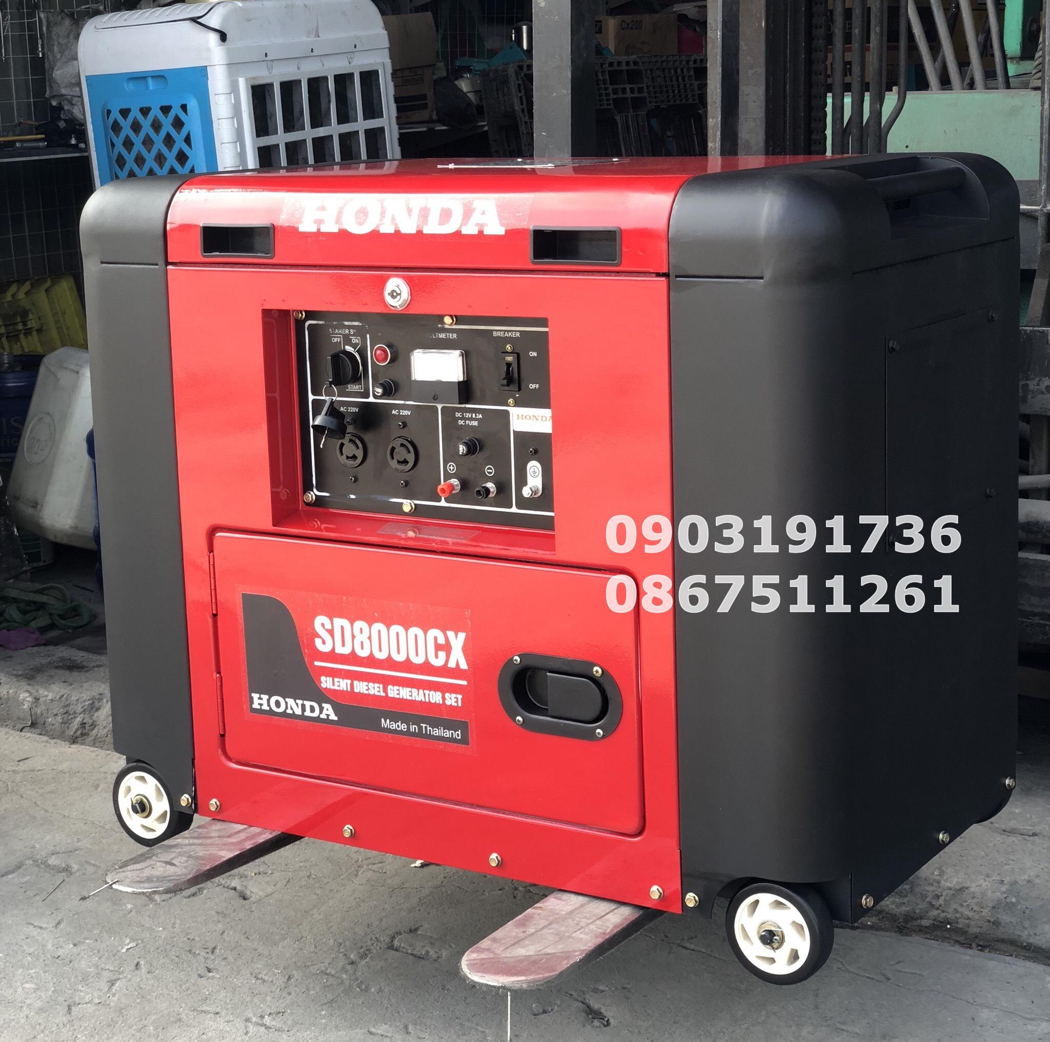 Máy phát điện Honda SD 8000CX đề nổ, siêu chống ồn