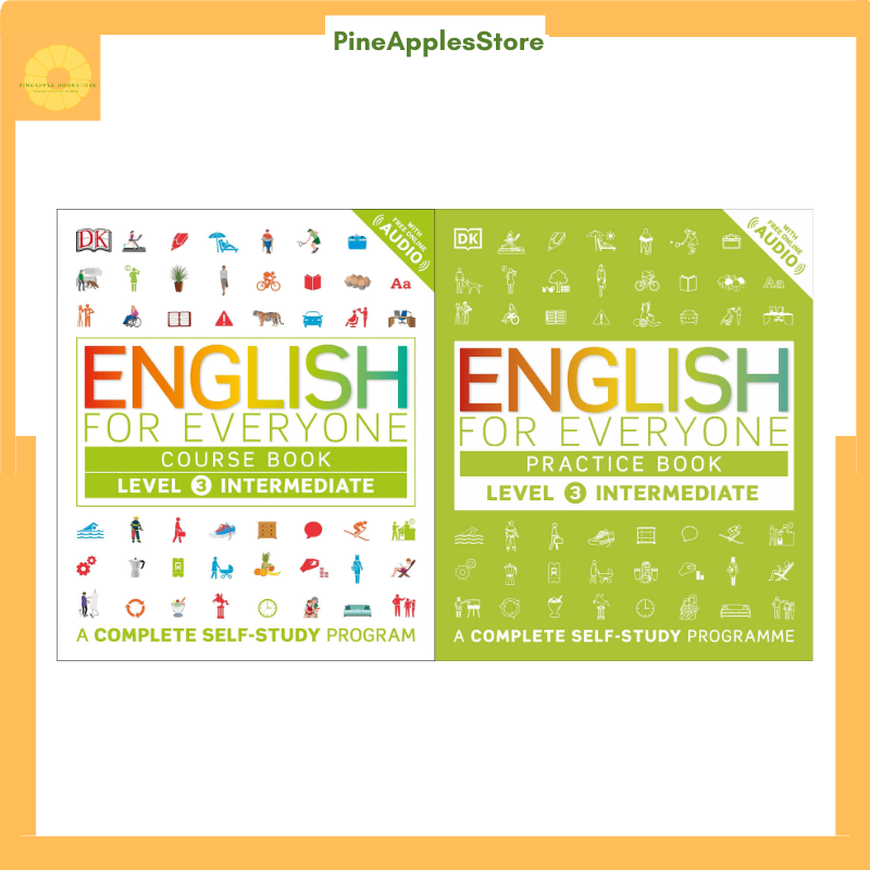 Sách English For Everyone  Level 3 Intermidiate Practice book&Course book